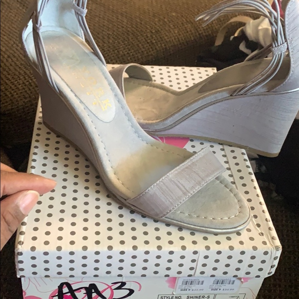 Silver shoes